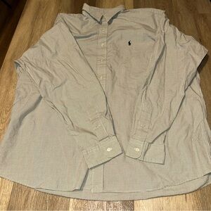 Mens Ralph Lauren Polo Striped Shirt Button-Down Shirt Lowell Sport XXL